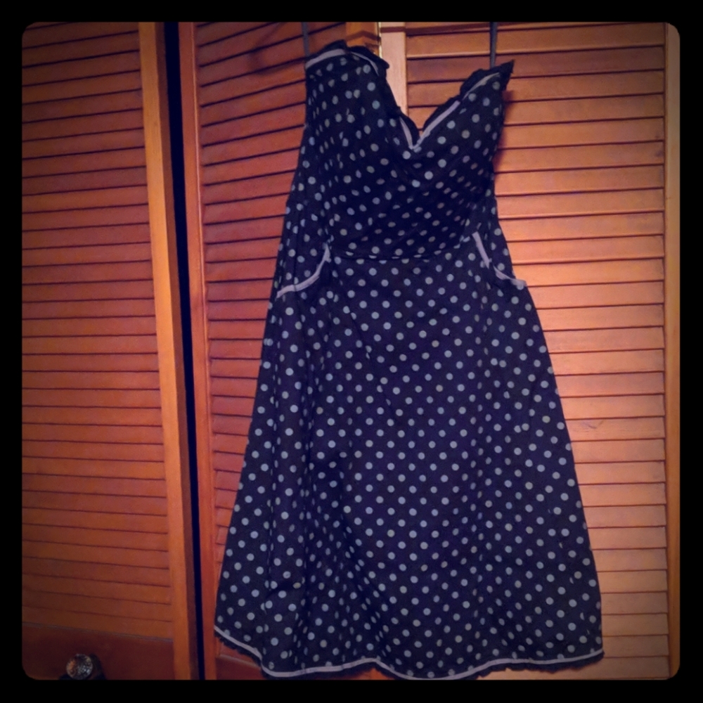 Punk/Rockabilly/Pinup Sourpuss polka dot dress